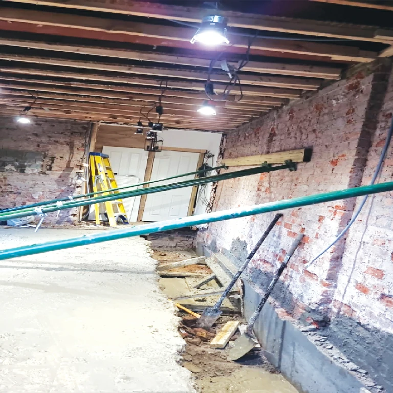 structural  underpinning walls 