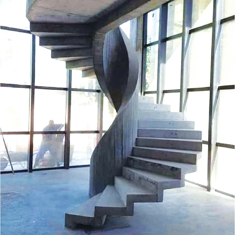 Custom concrete steps stairs